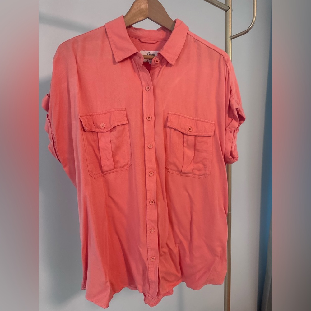 Cosmic Blue Love Women's Coral Top